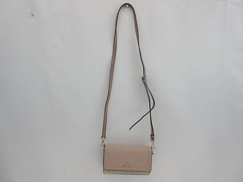 優 マイケルコース MICHAEL KORS ジェット セット クロスボディ ショルダーバッグ ピンク ホワイト レディース