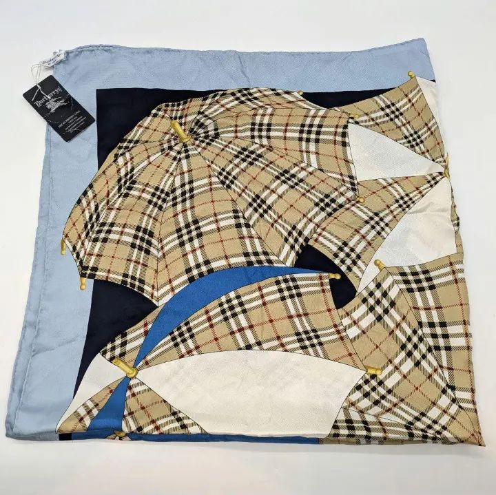新品ダグ付き✨バーバリー Burberry 大判 ノバチェック シルク