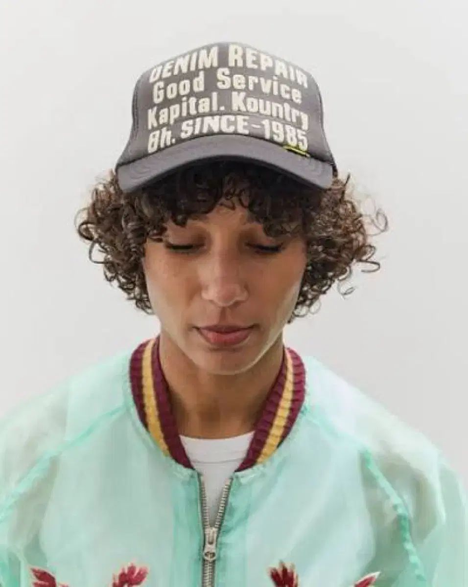 キャピタル デニム リペア トラック キャップ トラッカーキャップ ブラック kapital 帽子