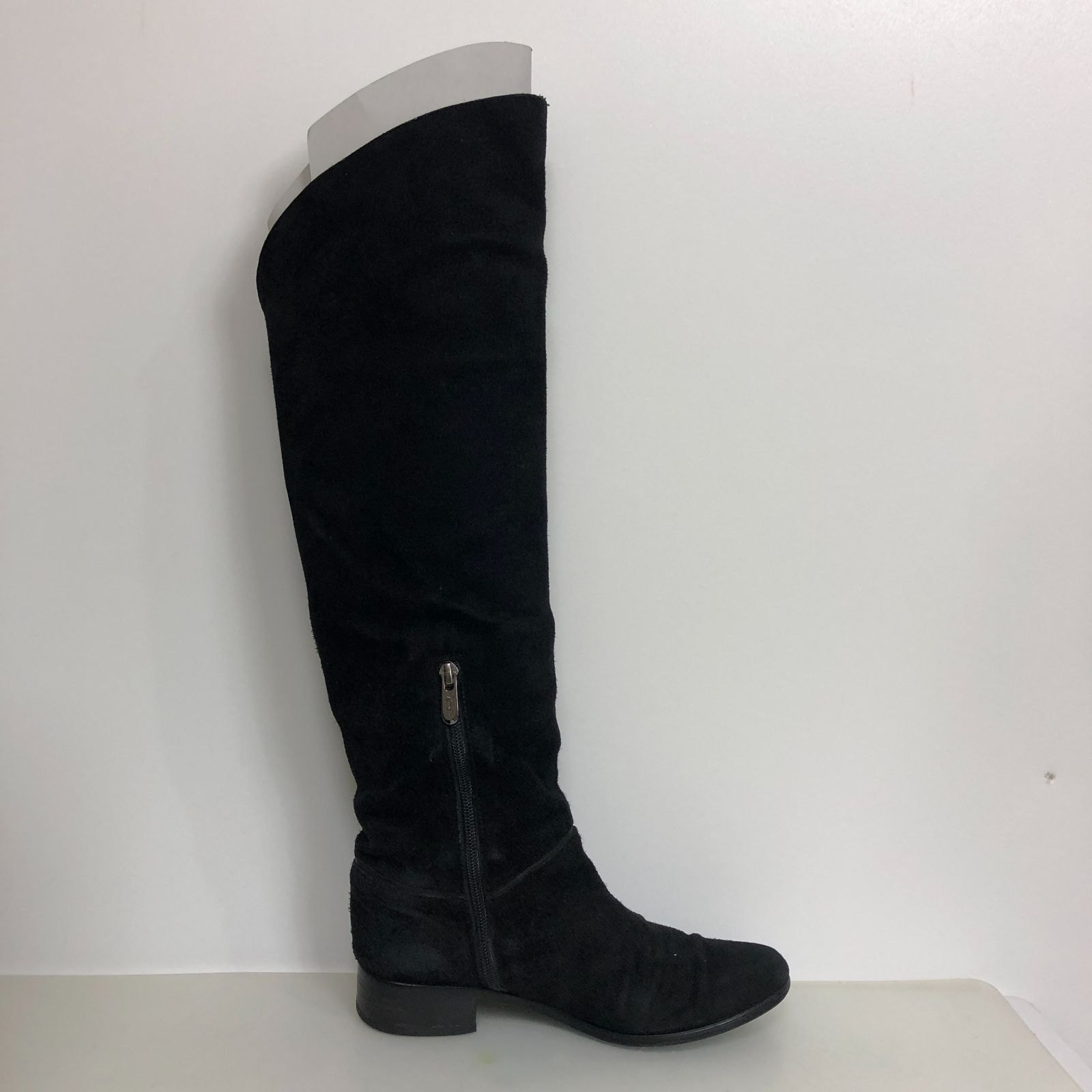 ロングブーツ スウェード素材