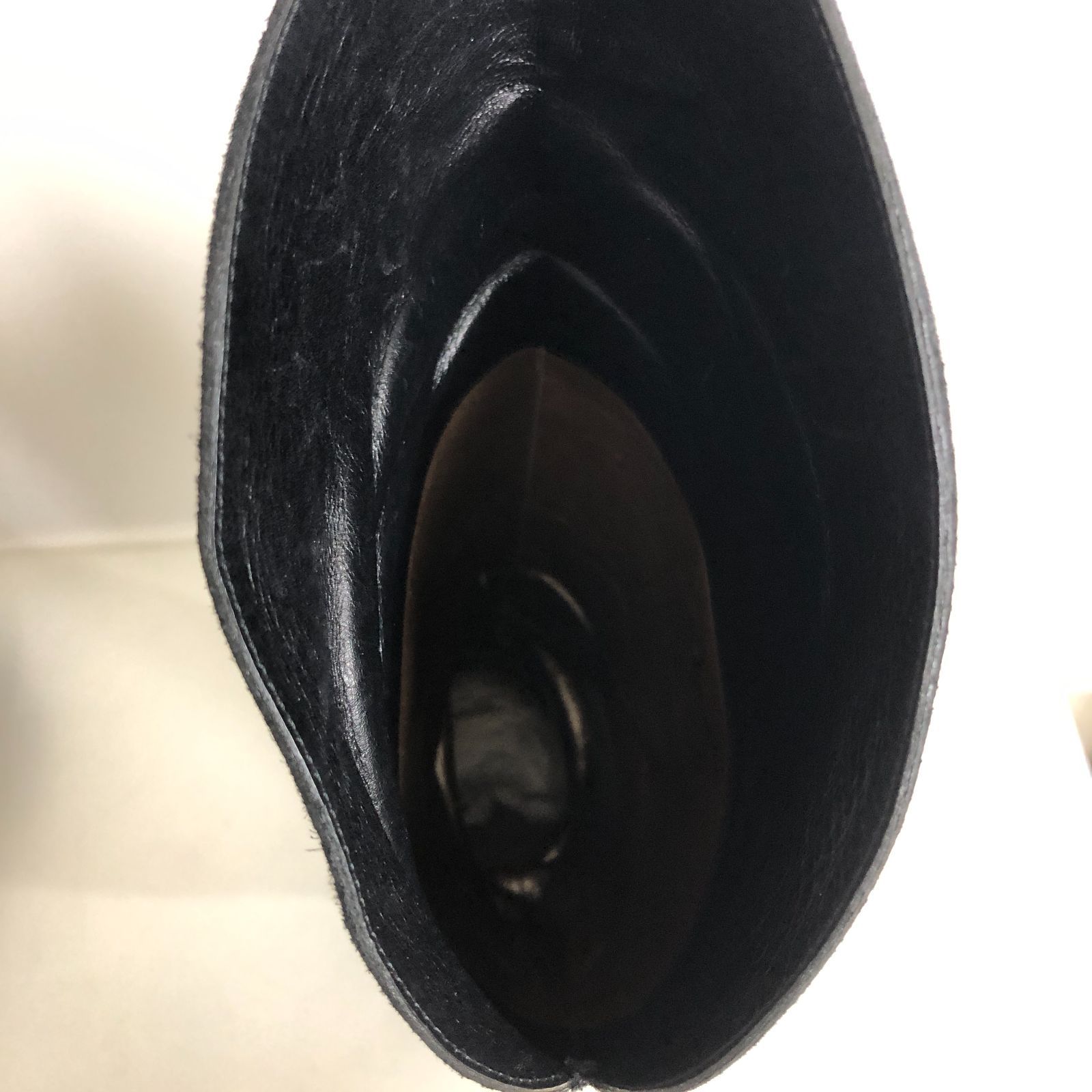 スウェード素材 ブラック