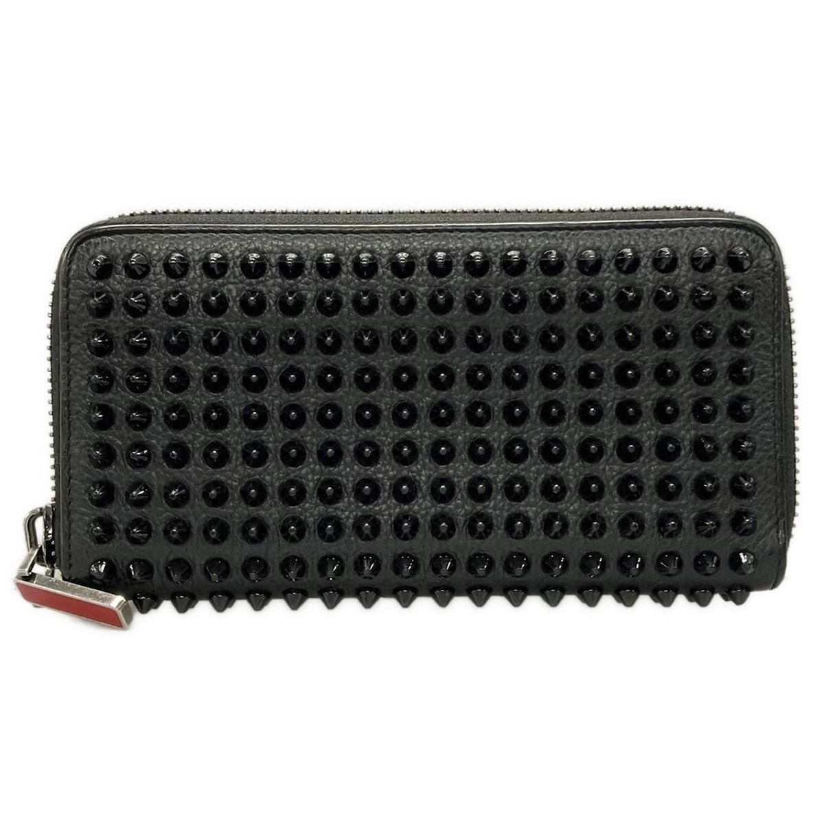 CHRISTIAN LOUBOUTIN クリスチャンルブタン 長財布 パネトーネ 黒 ラウンドファスナー レザー