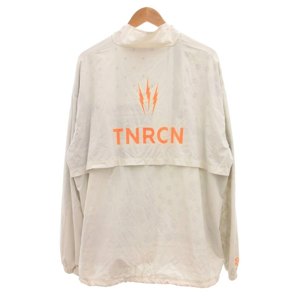 宝物 タインダブルプッシュ TAIN DOUBLE PUSH TNRCN セットアップ プルオーバー イージーパンツ ハーフジップ ナイロン XL 白 ホワイト NU GY17