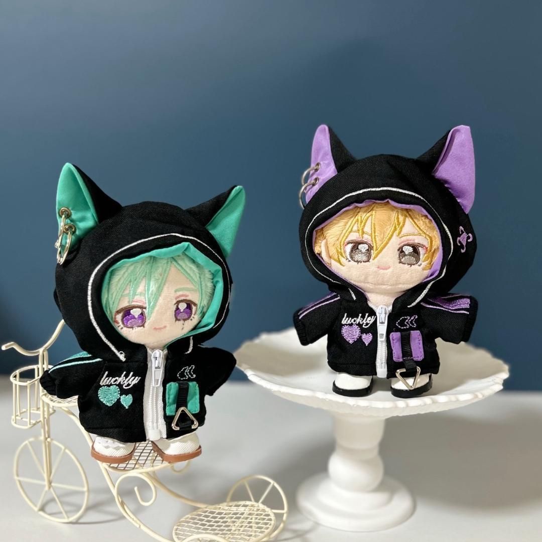 10〜12cm ぬい服 ぬいぐるみ服 いつぬい パーカー 着せ替え服 3色展開
