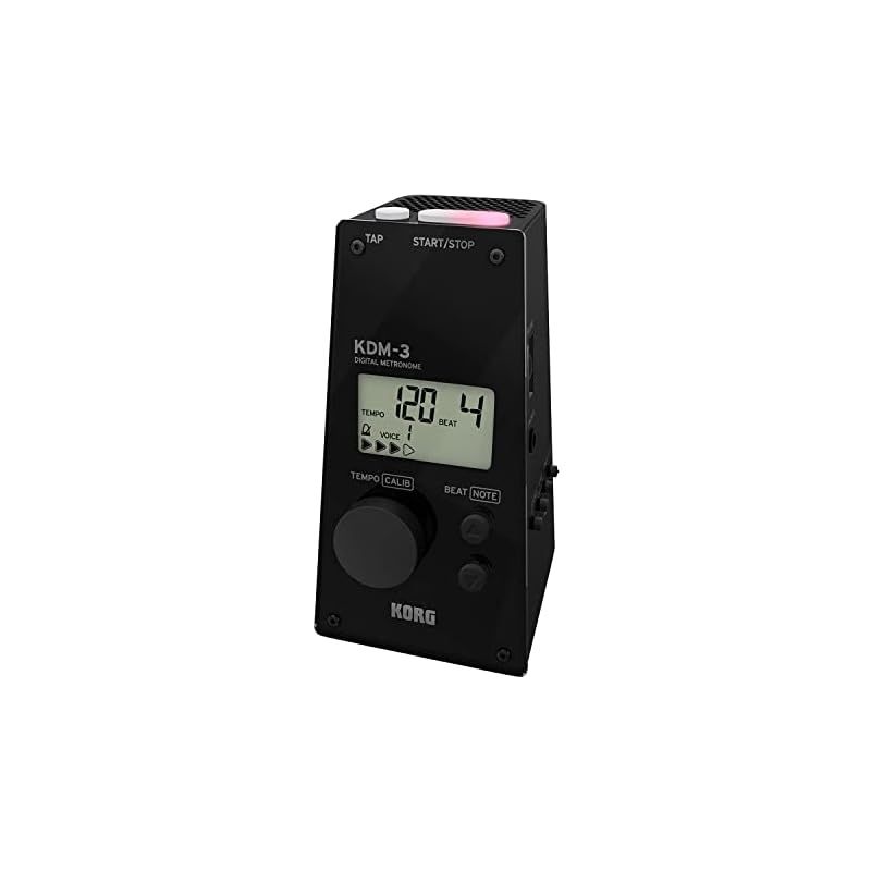 KORG コルグ メトロノーム KDM-3 BK ブラック 個人練習 パート練習 アンサンブル練習に最適 大音量 120時間連続稼働 軽量 コンパクト 持ち運び 0