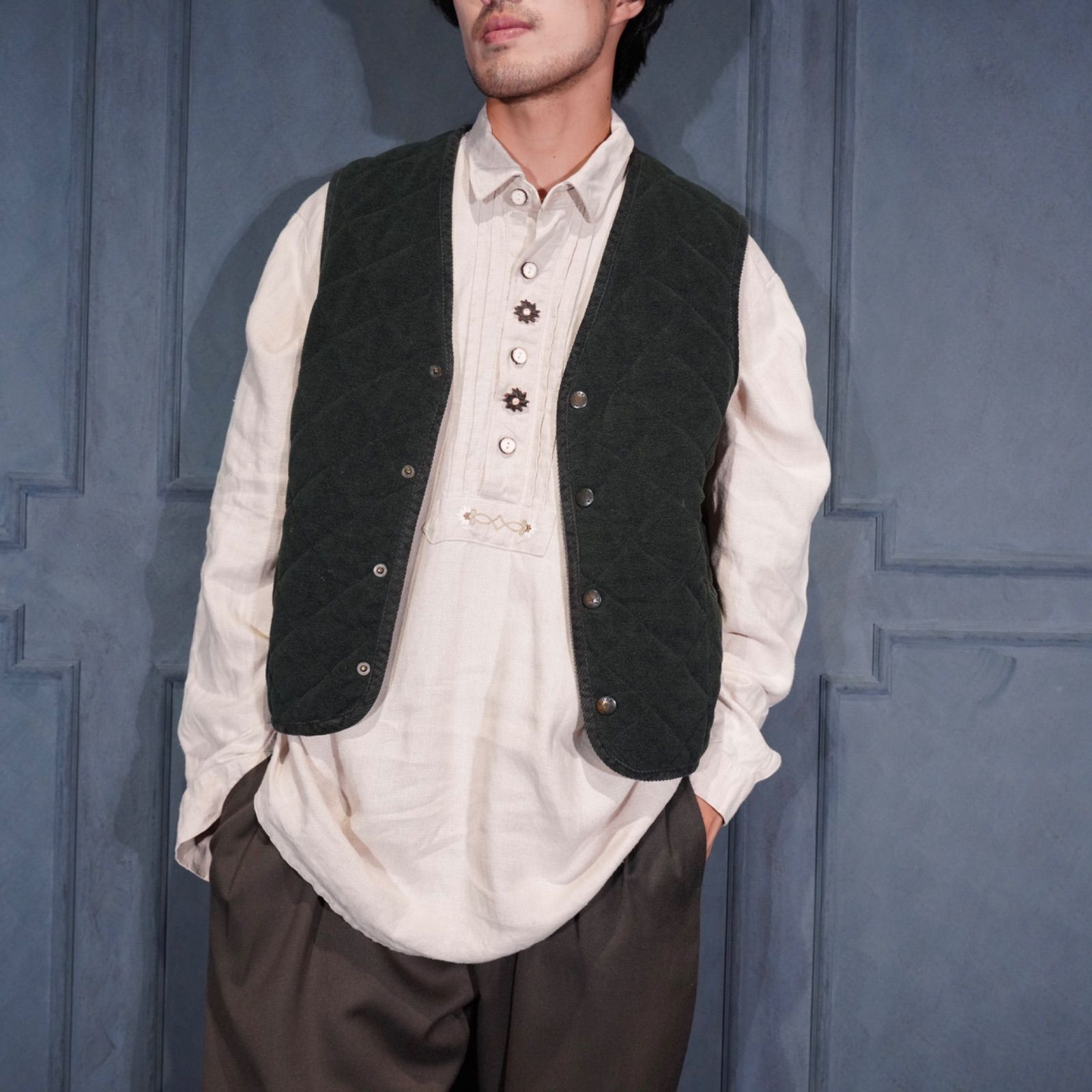 USA VINTAGE POLAR CRUISE FLEECE QUILTING VEST アメリカ古着フリースキルティングベスト