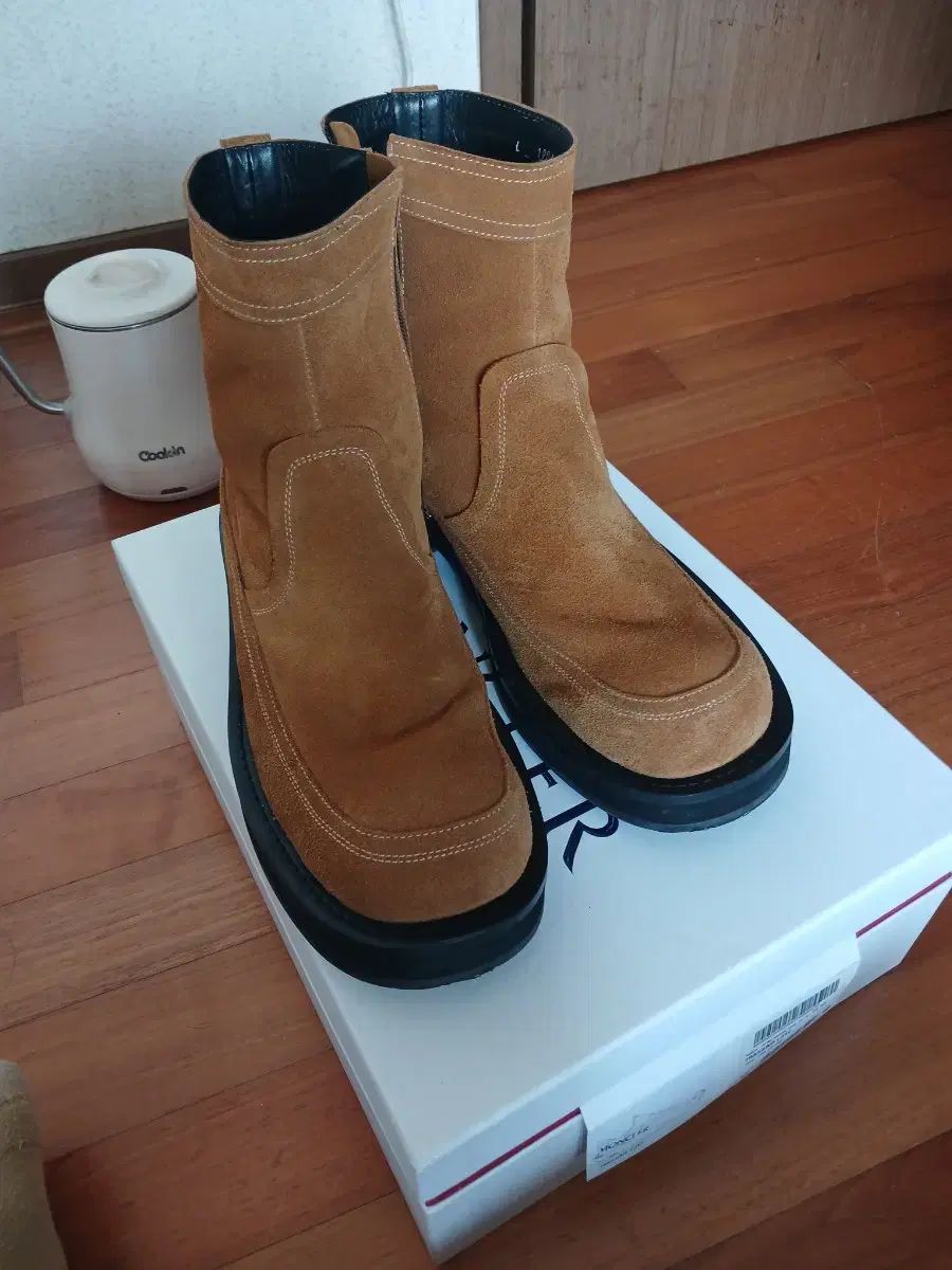 ロストガーデン 靴 ハンドメイド スウェード ブーツ ブラウン 270