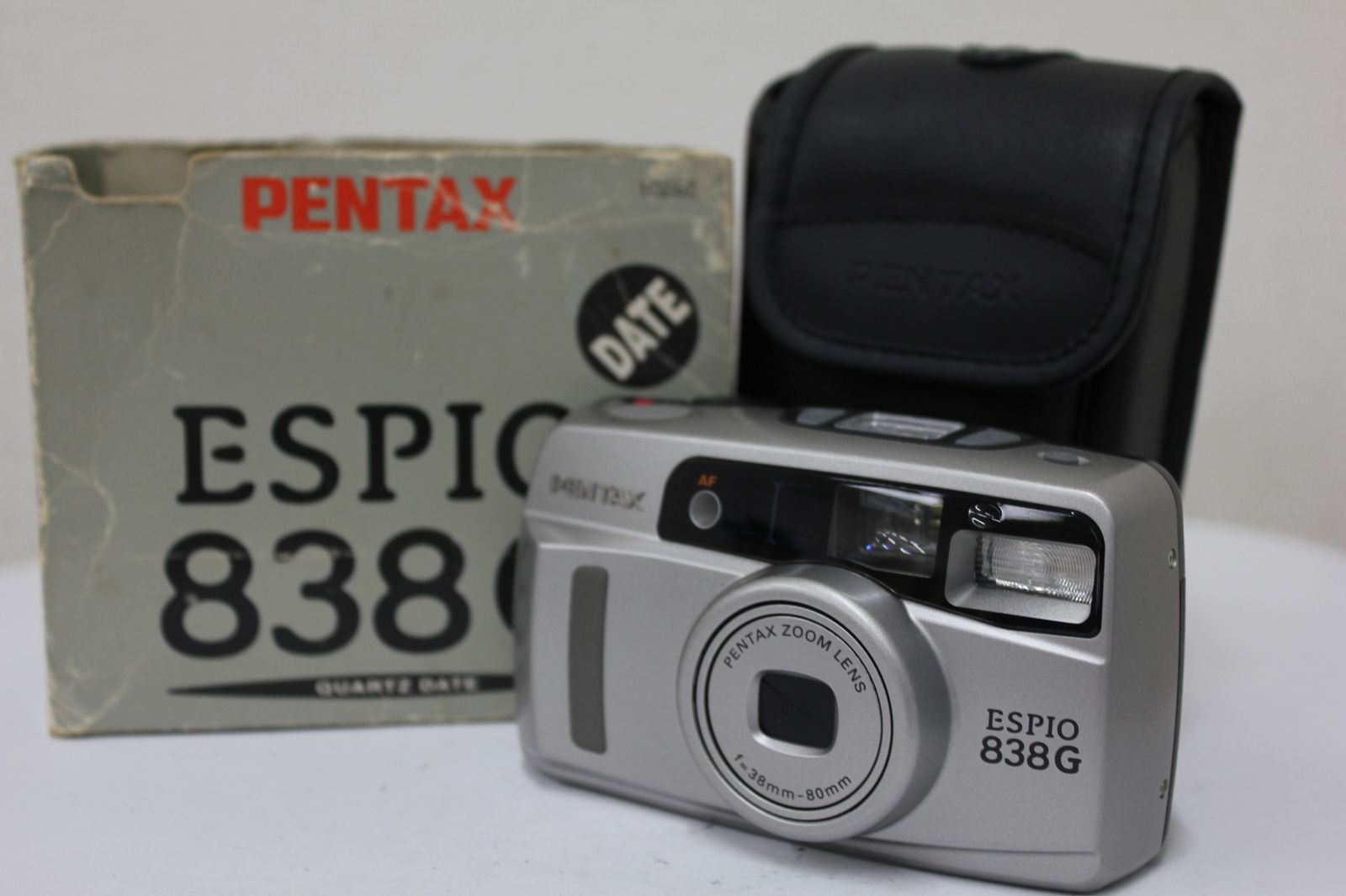 返品保証 元 き ペンタックス Pentax 838G 38-80mm ソフトケース付き コンパクトカメラ e3332