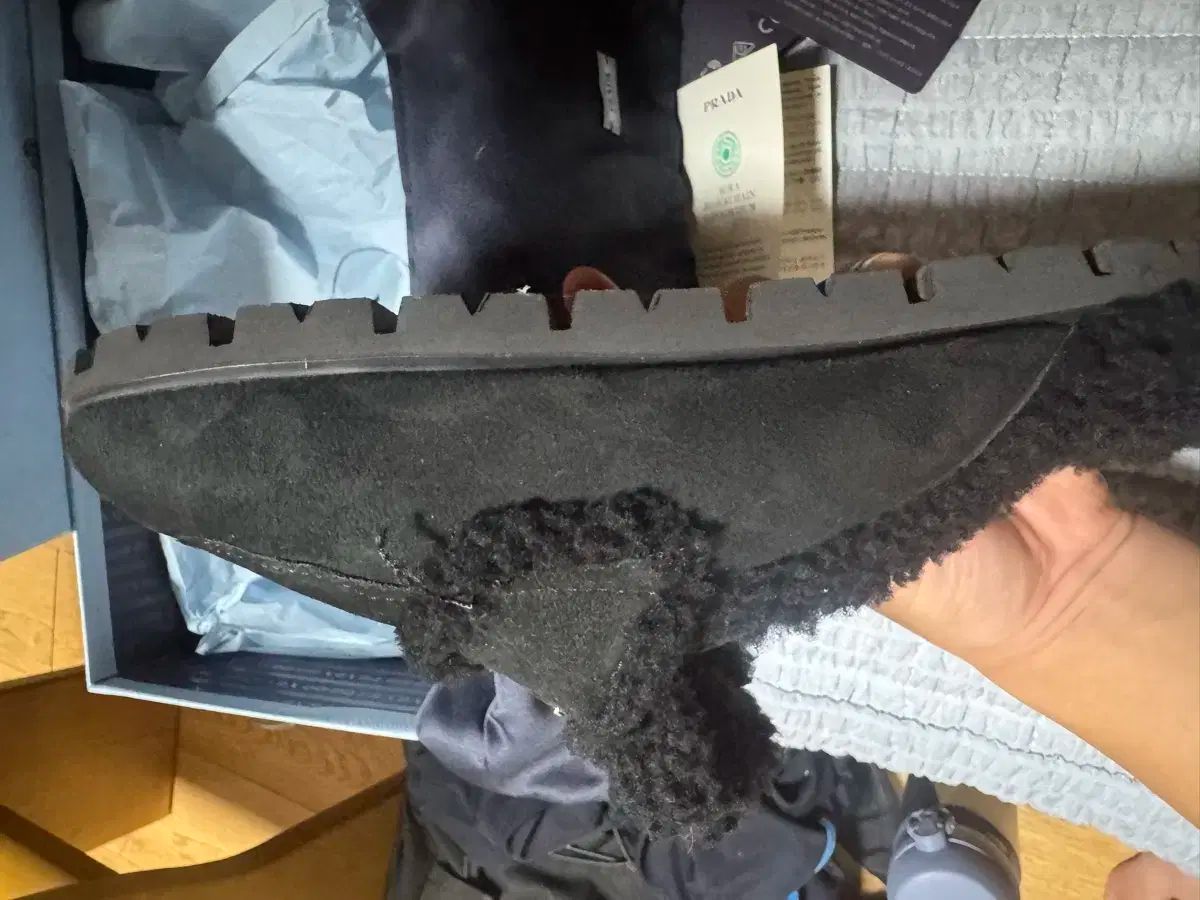  プラダ シアリング ファー ミュール スリッパ サンダル サンダル ミュール