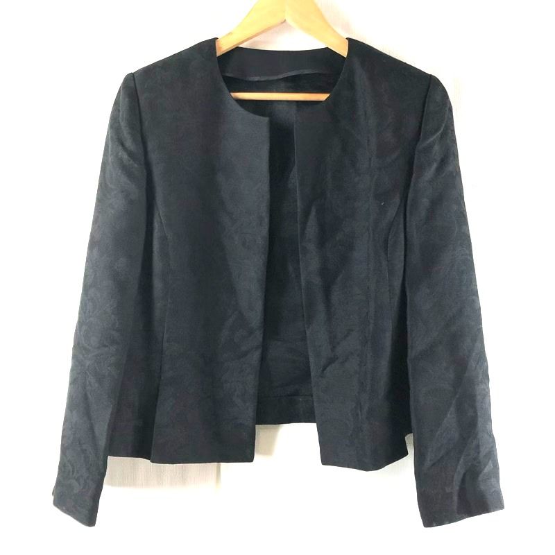 イアントーマス IAN THOMAS セットアップ ジャケットワンピース シルク フォーマル ブラック 17-15サイズ 977656