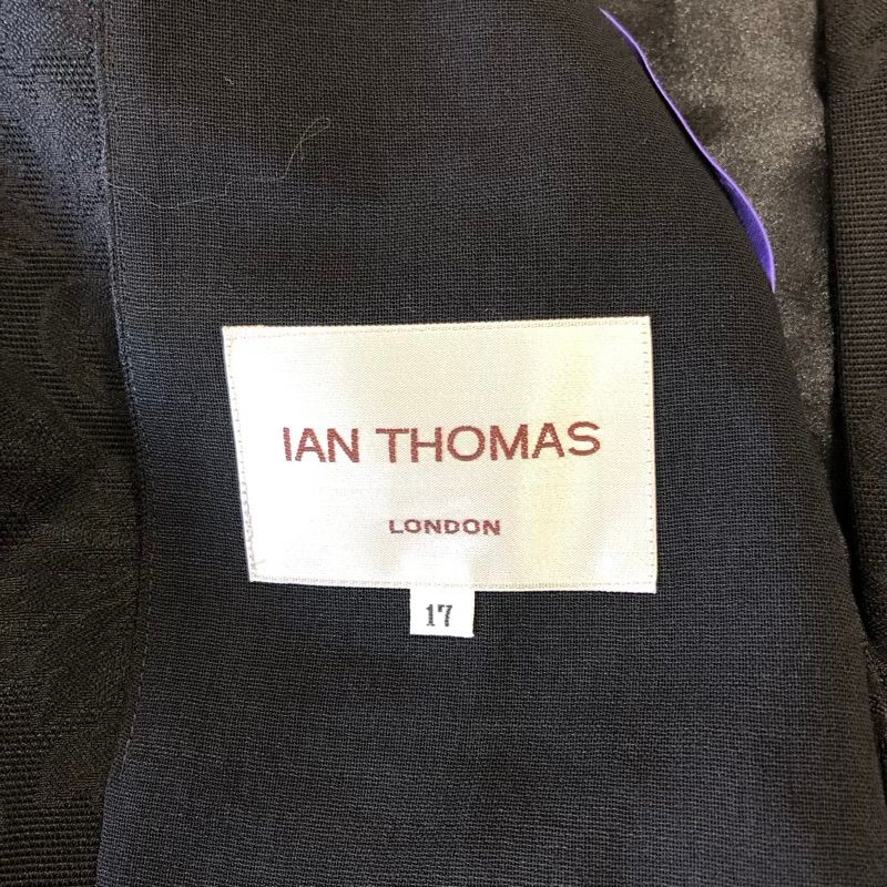 イアントーマス IAN THOMAS セットアップ ジャケットワンピース シルク フォーマル ブラック 17-15サイズ 977656 MAAHADDERANG_COM