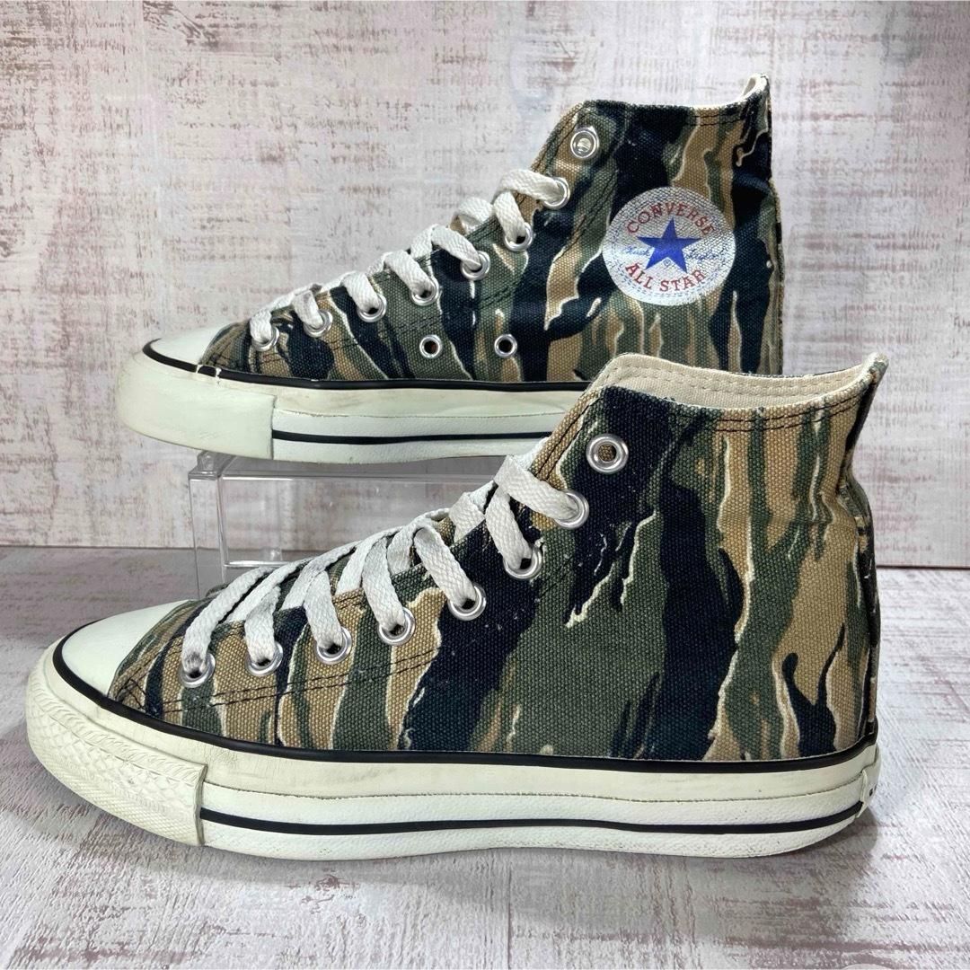 貴重デッドストック！Converse 迷彩タイガーカモ　日本製　US8.5 希少 日本製】CONVERSE ALL STAR コンバース タイガーカモ 迷彩