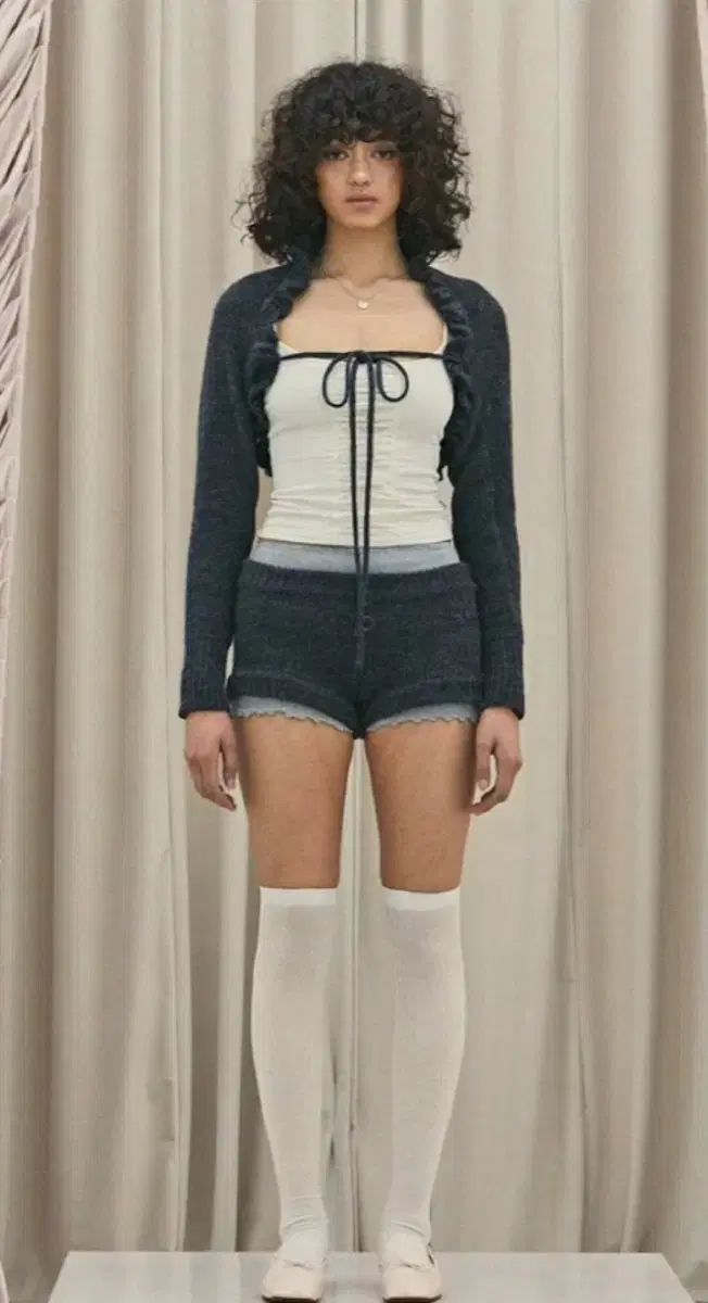 スリータイムズ Powder bolero パウダーボレロ チャコール