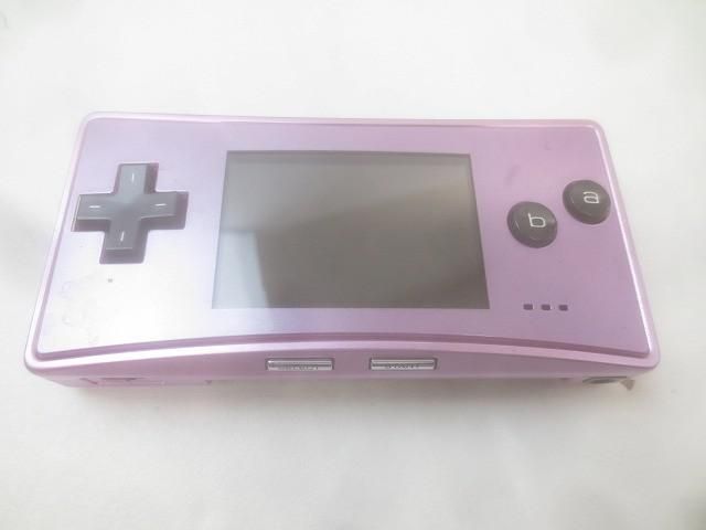 ジャンク品 ゲーム ゲームボーイミクロ 本体 OXY-001 パープル 付き