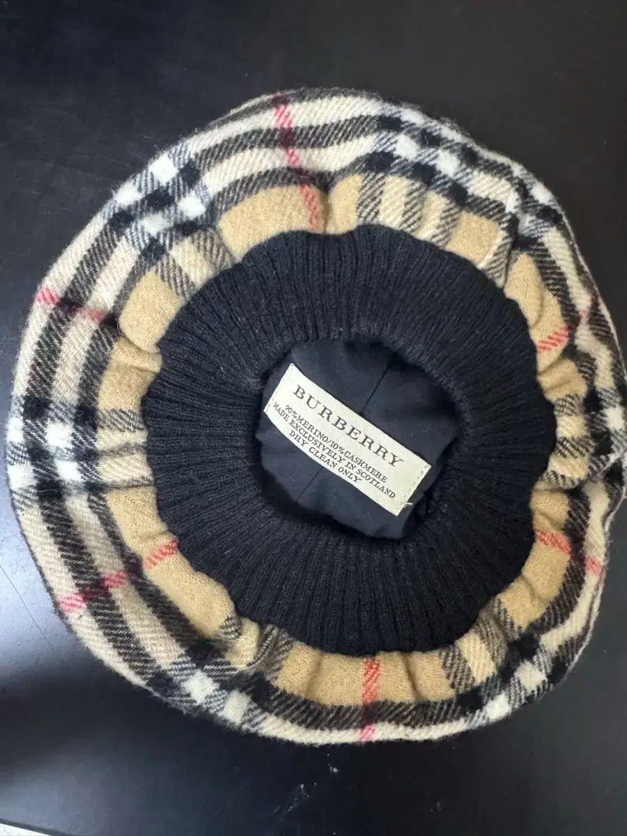 キッズ バーバリー チェック ベレー帽