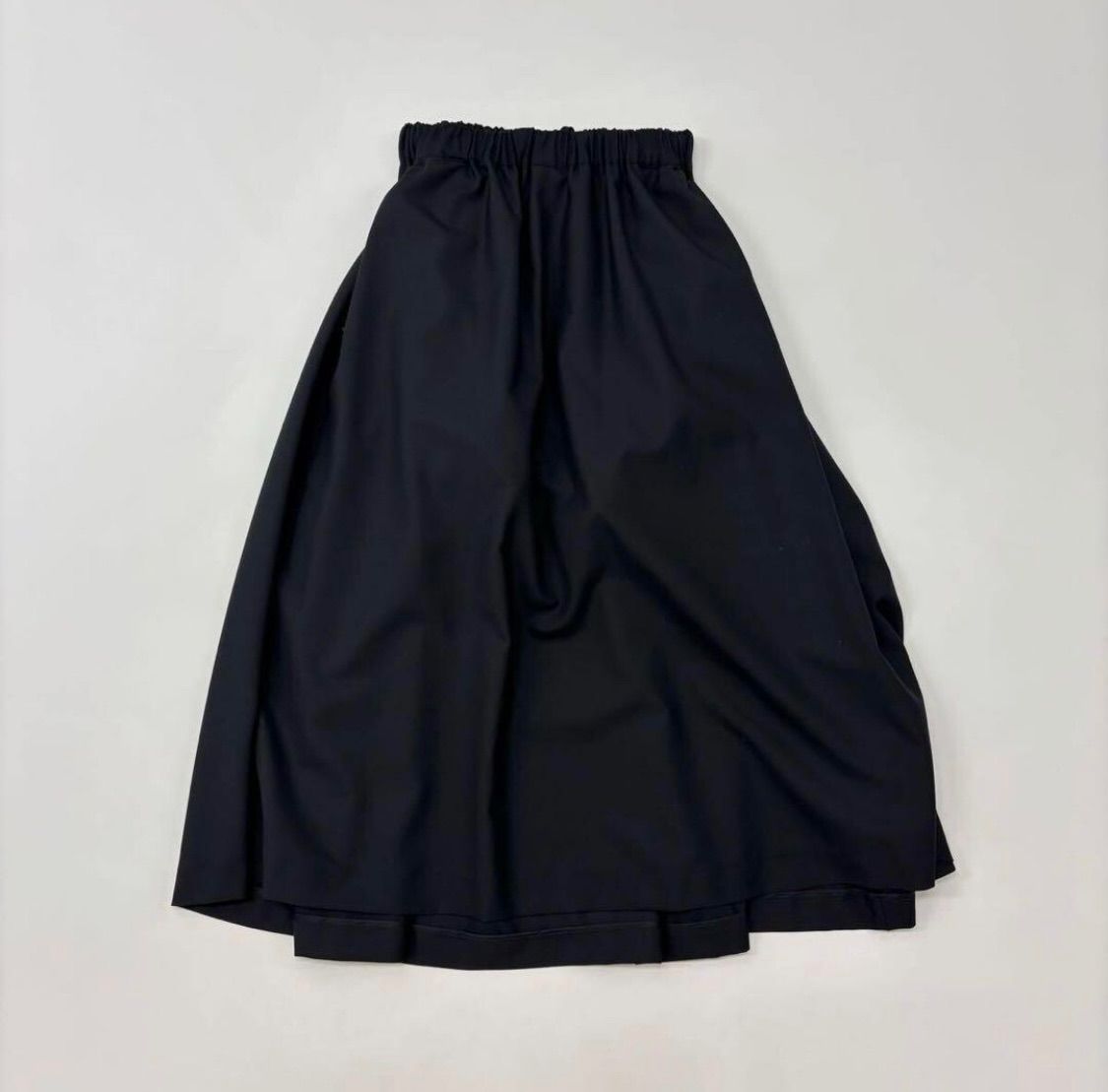 25ss 2025 noir kei ninomiya COMME des GARCONS ノワール ケイニノミヤ ギャルソン ウールトロ 変形 ギャザー スカート S 709-0220