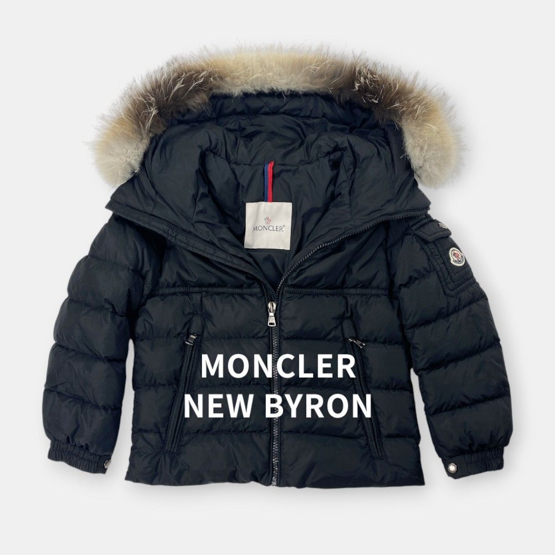 MONCLER 19AW NEW BYRON フォックスファー キッズダウン 黒