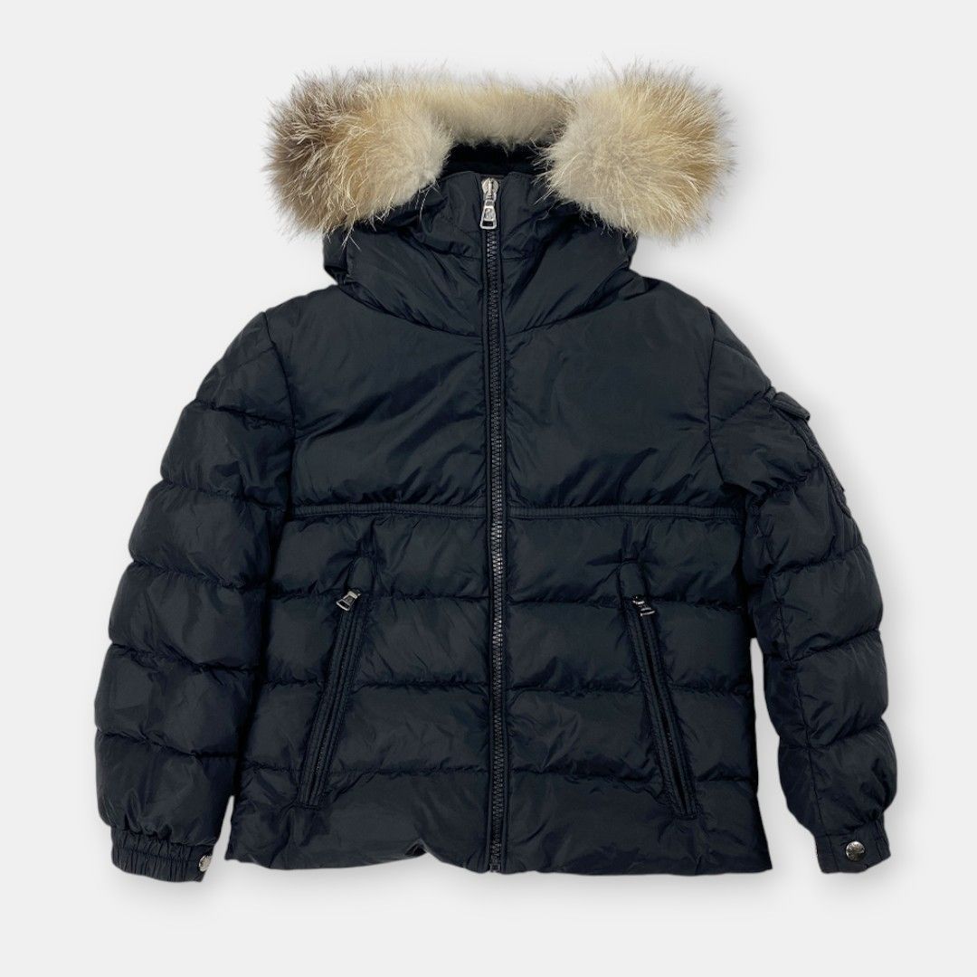 MONCLER 19 AW BYRON フォックスファー キッズダウン 黒