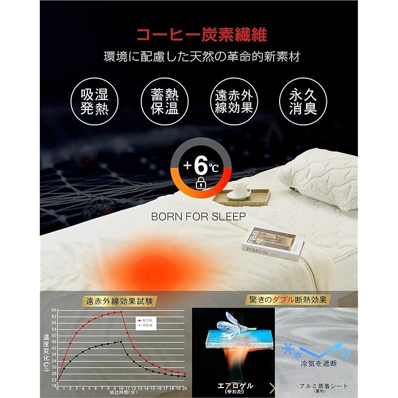 IMA HOME エアロゲル×アルミシートＷ断熱 毛布 ダブル 冬 厚手 2枚合わせ 6重保温 ふわふわ あったか毛布 冬用 3重抗菌防臭防ダニ 吸湿発熱 W静電気防止 暖かい 掛け布団 もこもこ 宇宙服素材 軽量 襟付き 洗える 180×200cm アイボ USTAUSTRALIA_COM_AU