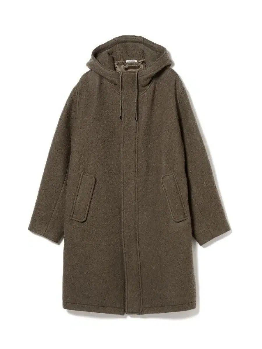 オーラリー 23AW ブラッシュド アルパカ フード パーカ コート
