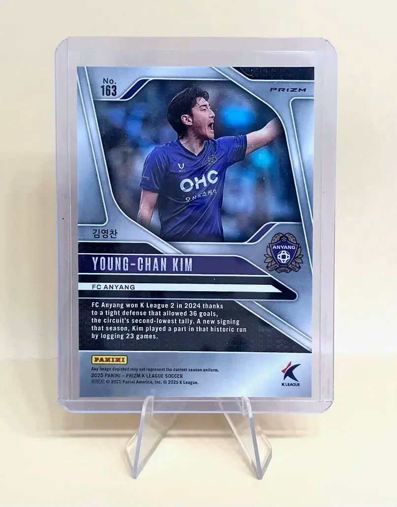 FCアニャン キム ヨンチャン 2025 Panini Kリーグ プリズム ケースHIT GENESIS カード