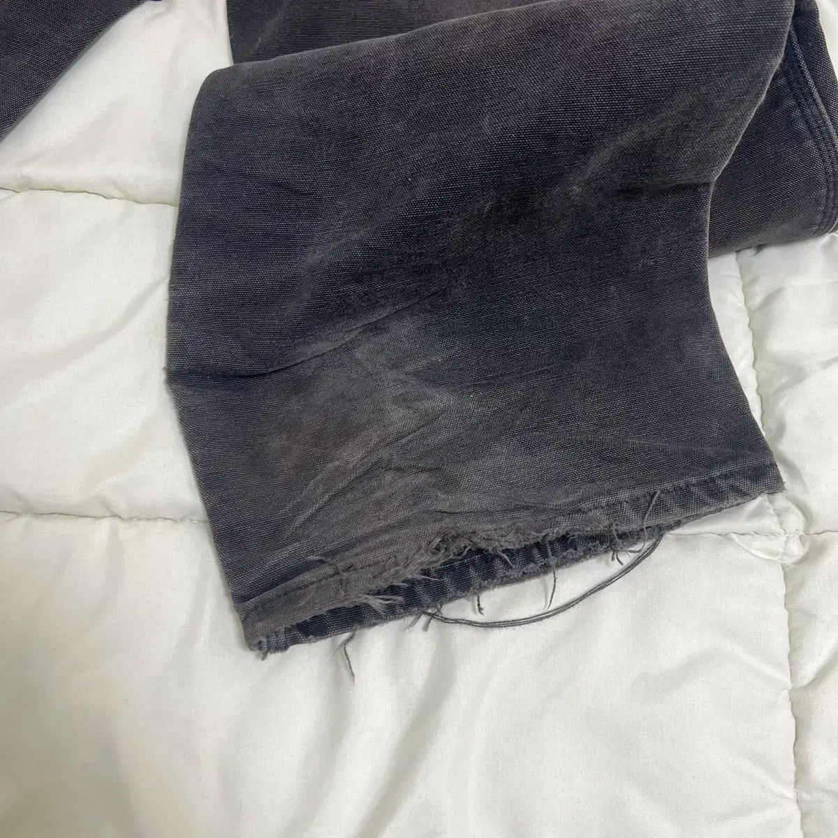 36 x 32 OG USA ヴィンテージ Carhartt カーハート ダブルニー B 01 ブラック グレー チノパン パンツ メンズ