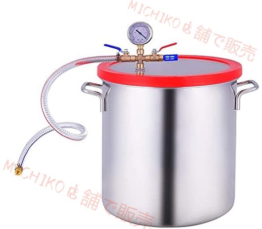 小型真空チャンバーキット 真空チャンバー ステンレス鋼 樹脂鋳造用のアクリル クリスタル蓋付き脱気チャンバー エッセンシャル オイルの脱気 樹脂脱気真空ドラム 5ガロン HRDEVELOPMENT_JP