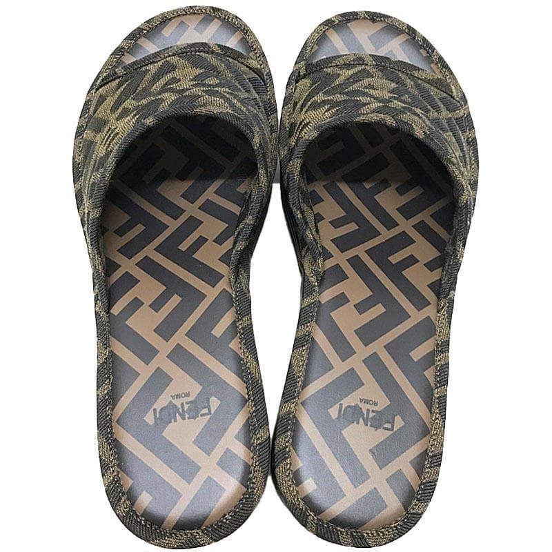 ☆美品☆ フェンディ ズッカ柄 ロゴ 厚底サンダル 37 レディース ☆美