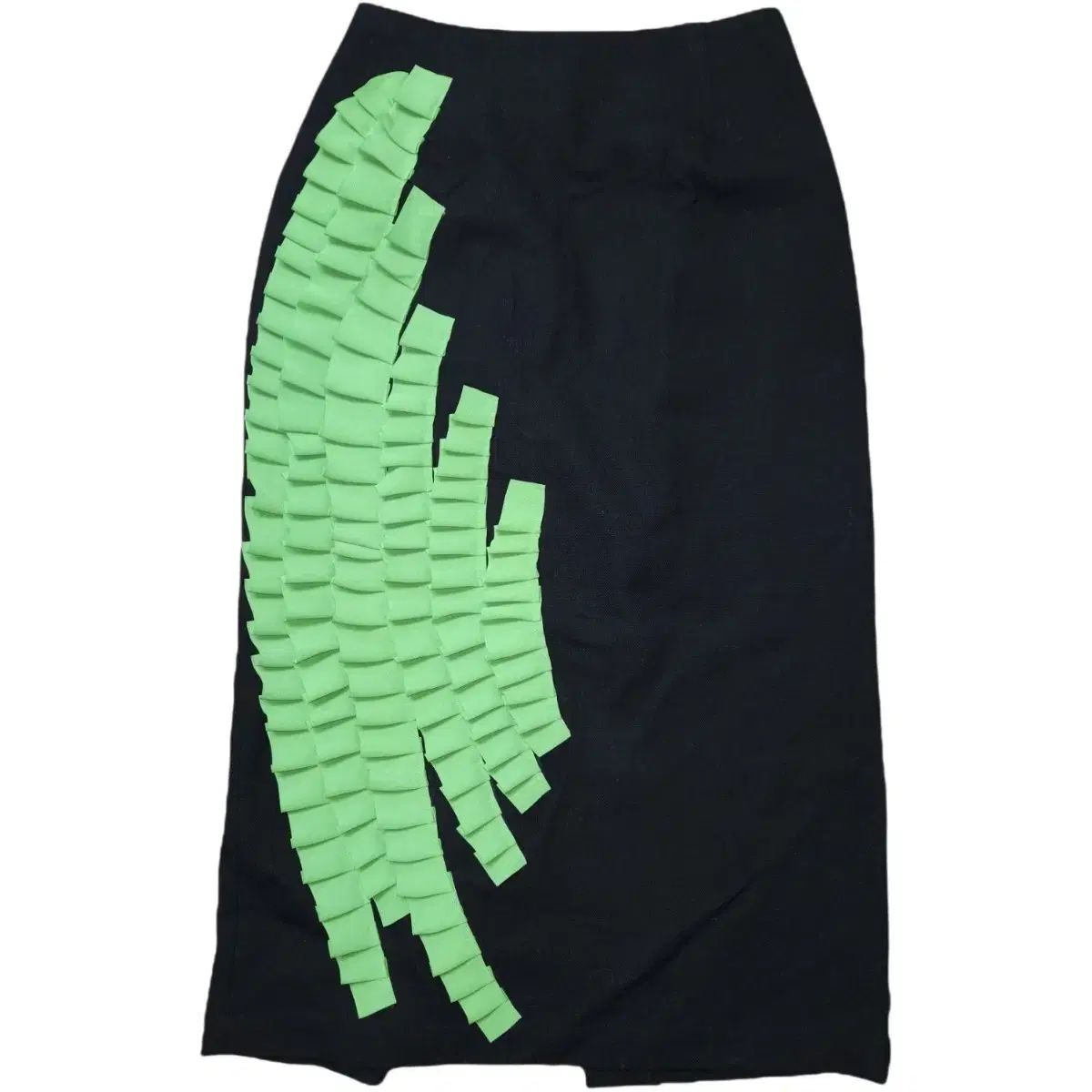 GALON DE BLANC フリル ブラック スカート sサイズ