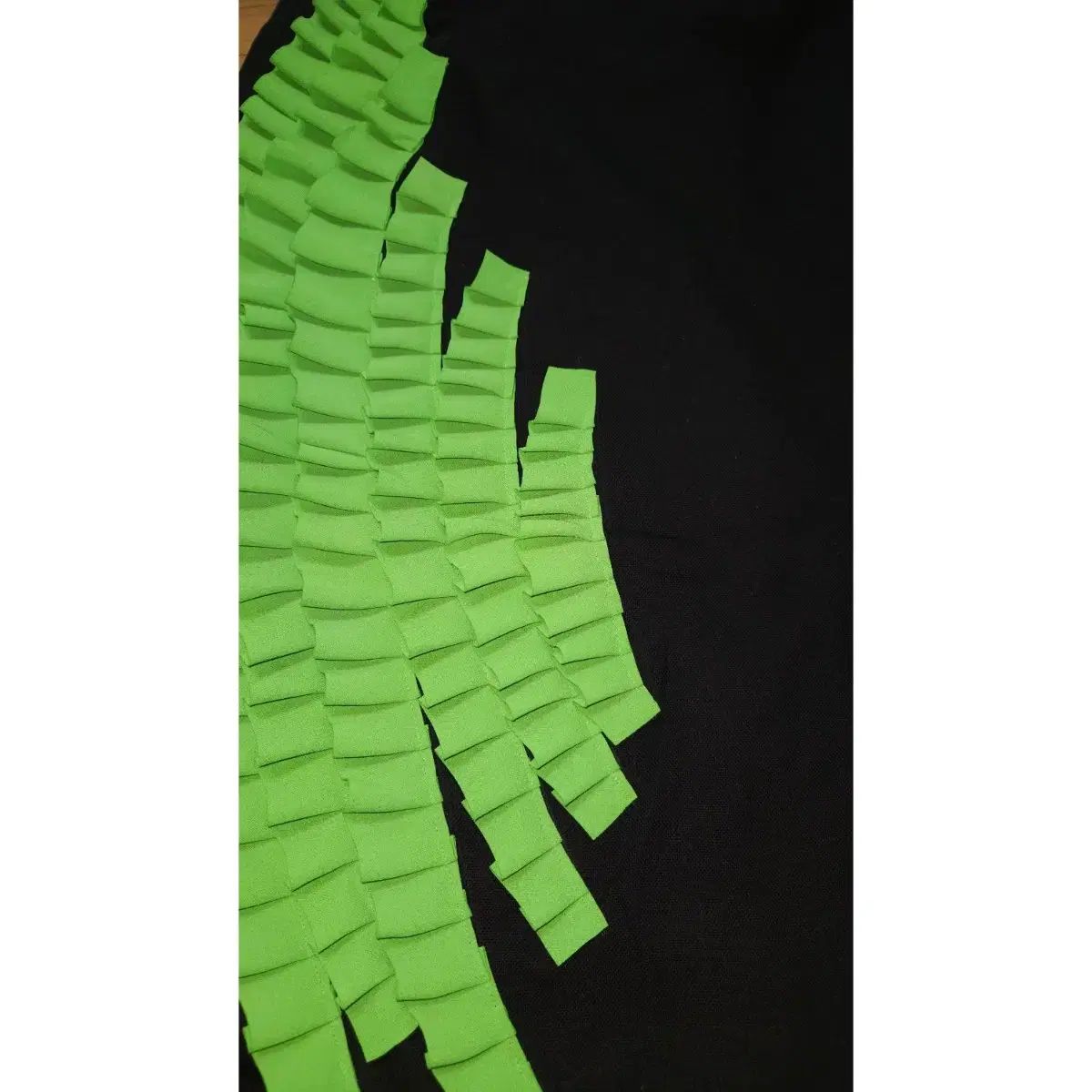 GALON DE BLANC フリル ブラック スカート sサイズ