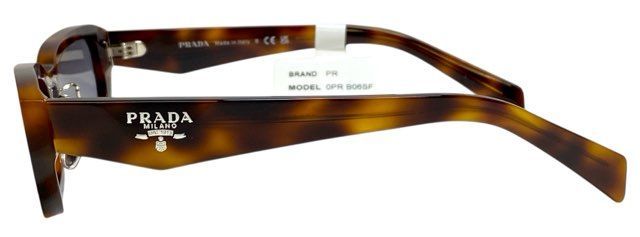 未使用 プラダ サングラス PRADA PR B06SF スクエア べっ甲柄 ブラウン