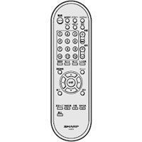 中古】「非常に良い」シャープ液晶テレビ(AQUOS)純正リモコン
