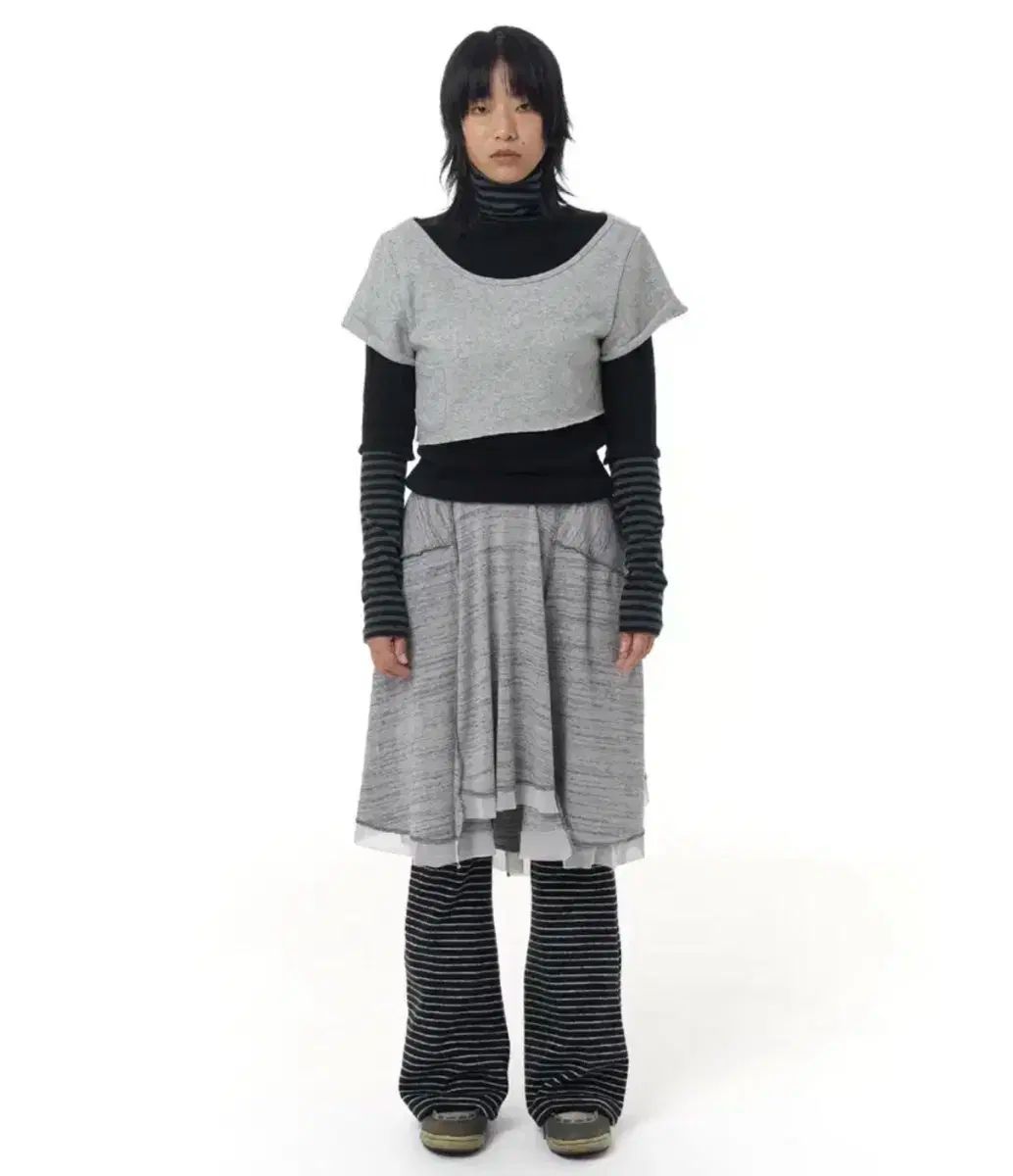 タンズダンス パヒ島 コージ フ スカート ダスティ グレー