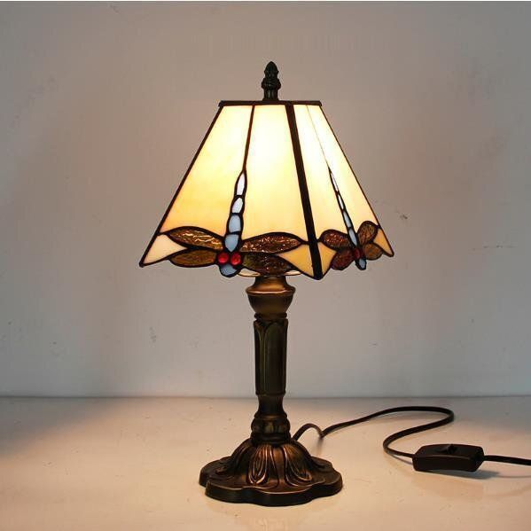 大人気 ステンドランプ 電気スタンド テーブルライト 花柄 レトロな雰囲気がおしゃれヴィンテージティファニー技法デスクライト
