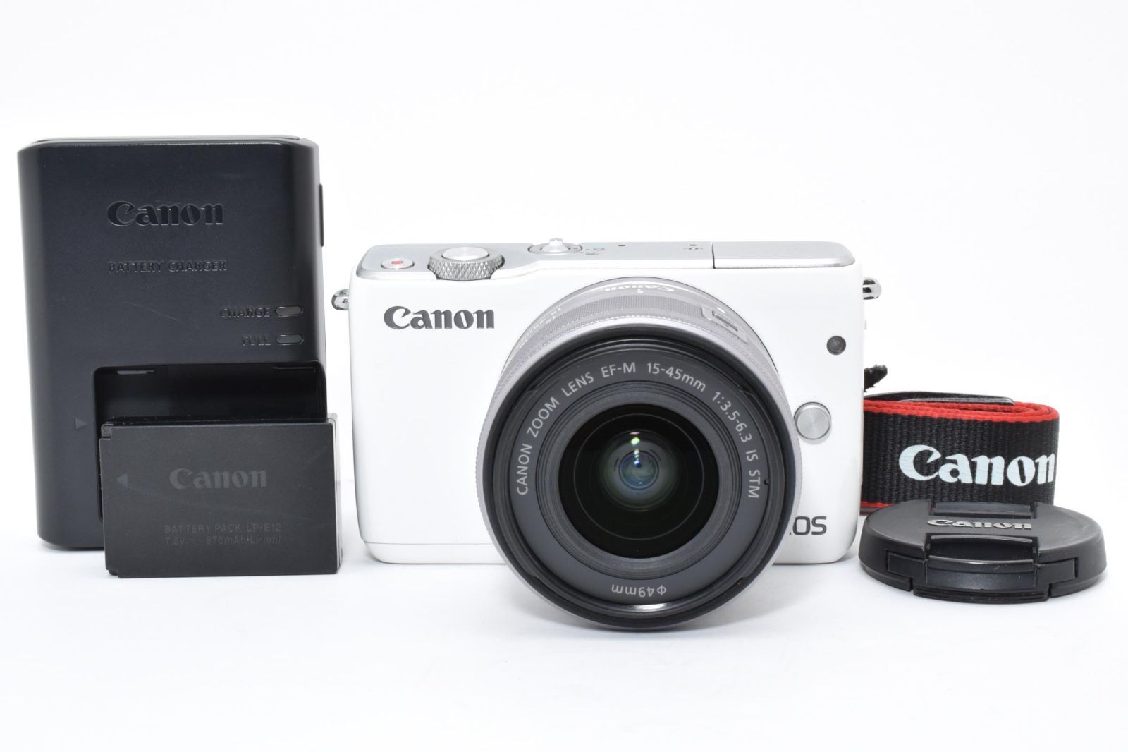 CANON EOS M10 レンズキット ホワイト EF-M15-45mm F3.5-6.3 IS STM