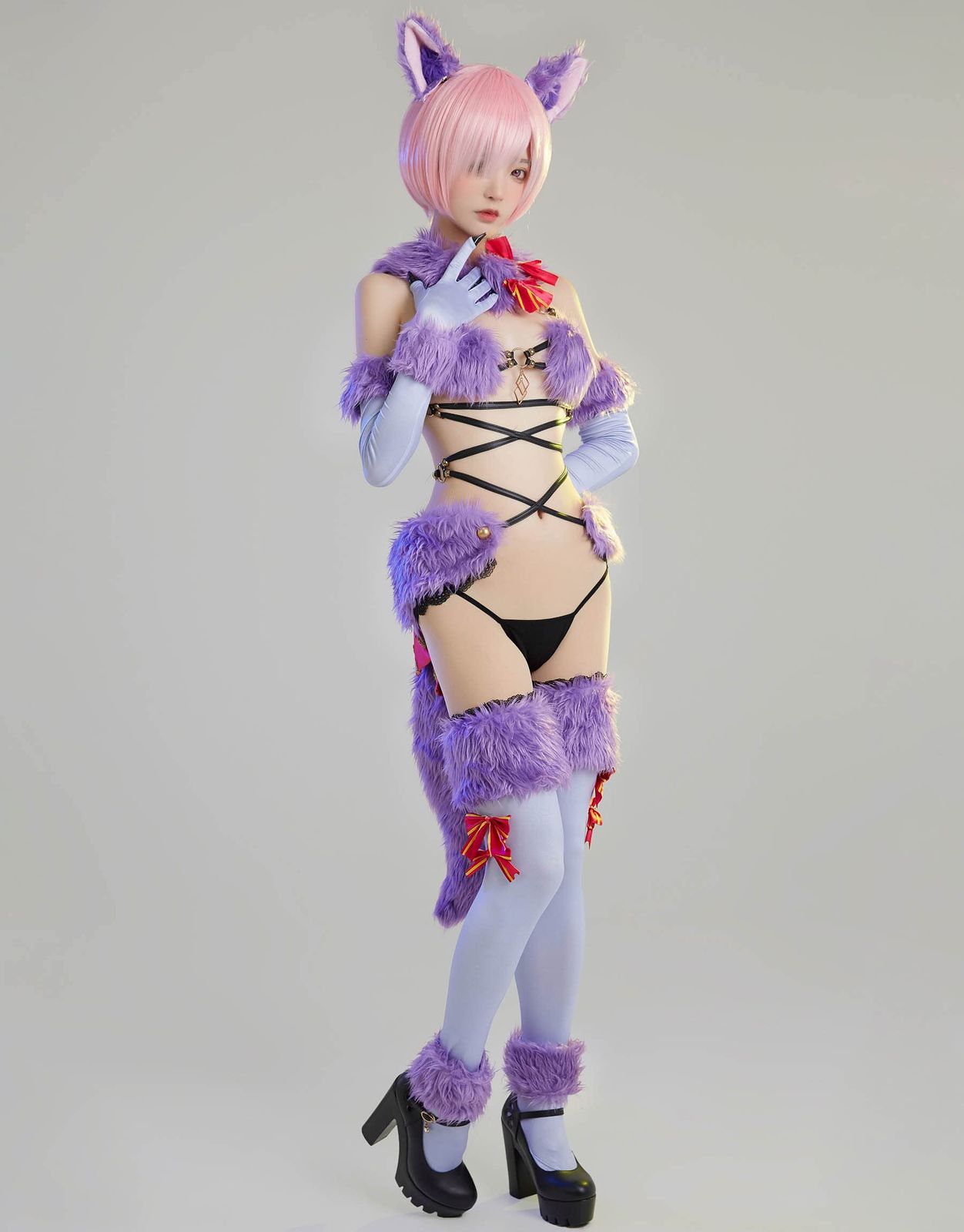 Miccostumes レディース 大人 アニメ セクシー かわいい キュート ねこ 猫 ぎつね フォックス コスチューム コスプレ コス 少女 衣装セット ランジェリー 萌え 仮装 変身 変装