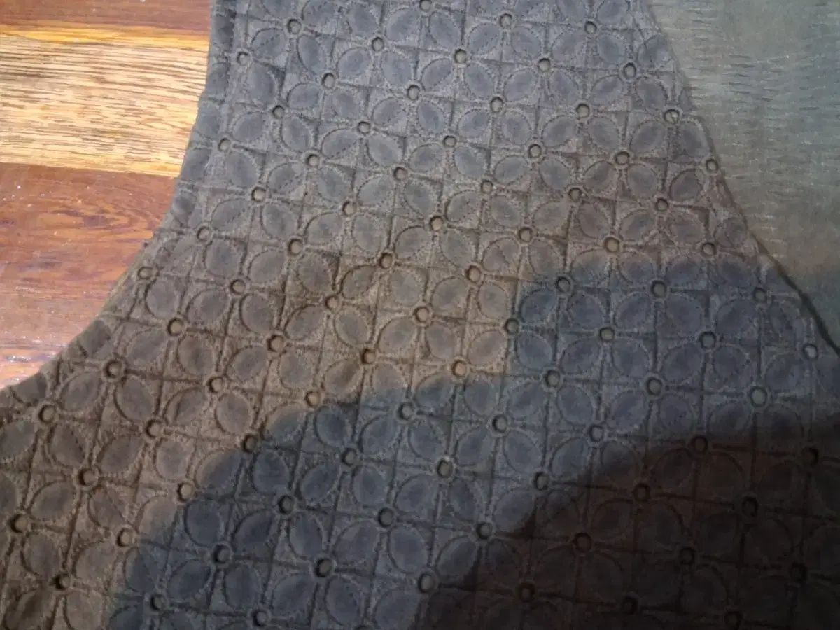 天然染料染め コットンレース生地 キルティングベスト BEST