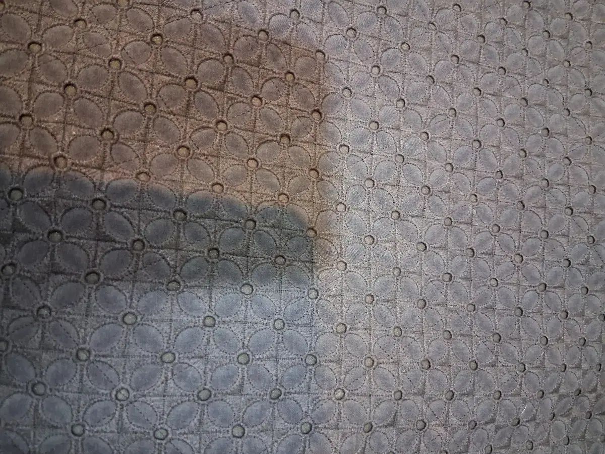 天然染料染め コットンレース生地