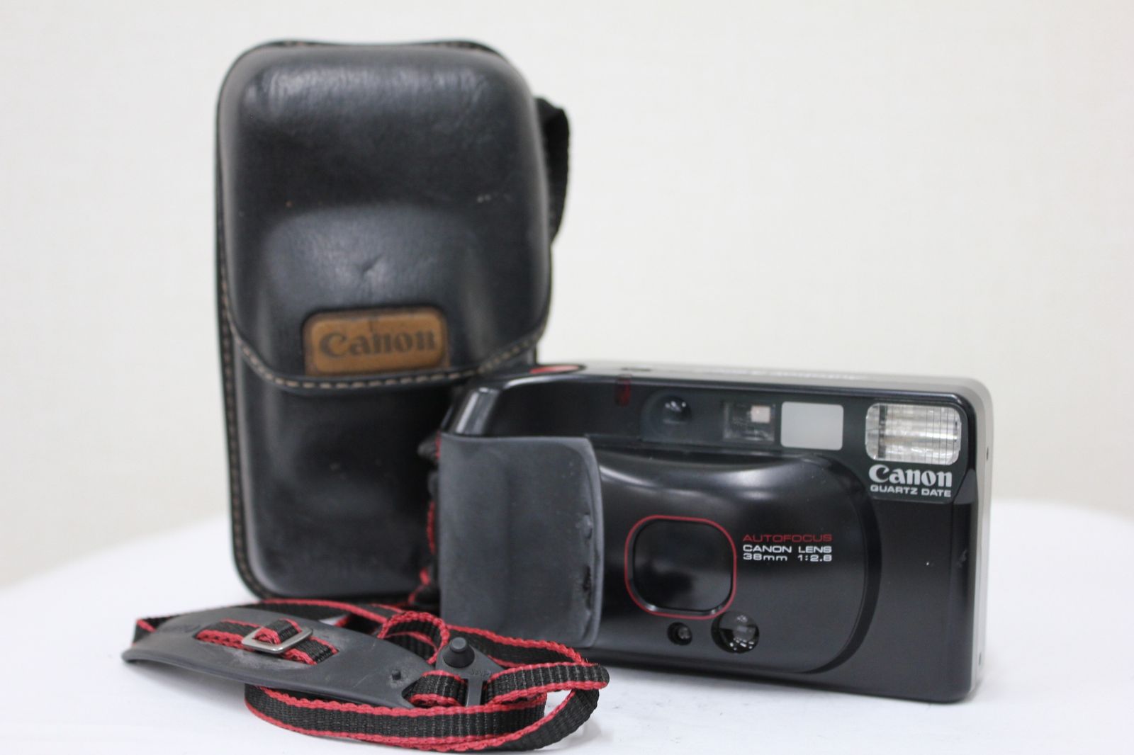 キャノン Canon Autoboy 3 QUARTZ DATE 38 MM F 2 8 ケース付き コンパクトカメラ e 3383