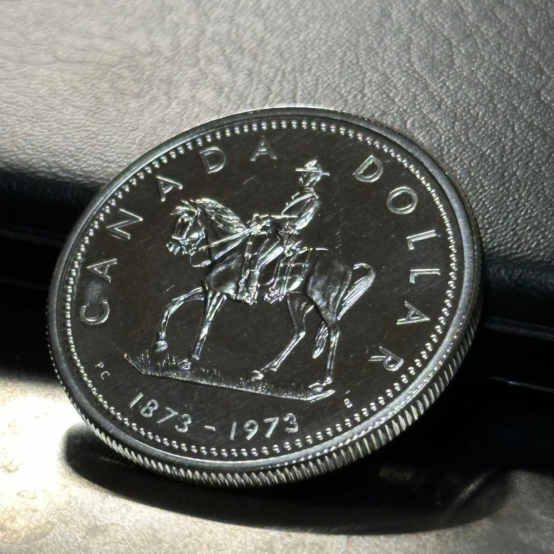 1973年 カナダ 騎馬警察 100周年記念銀貨 1973年 カナダ銀貨 カナダ王立騎馬警察創立100周年記念銀貨 プルーフ