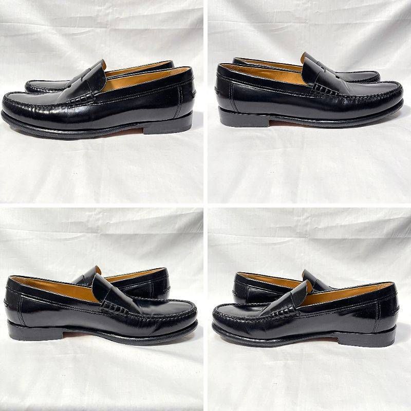 HERMES エルメス ケネディ 42 26.5 cm相当 メンズローファー モカシン ブラック 黒 TJ 8