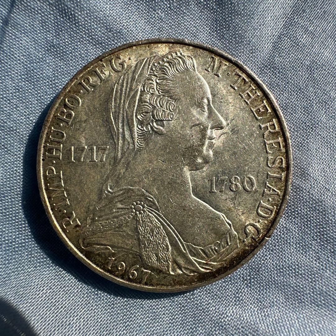 銀貨】1967年 オーストリア 25シリング銀貨／マリア・テレジア生誕250