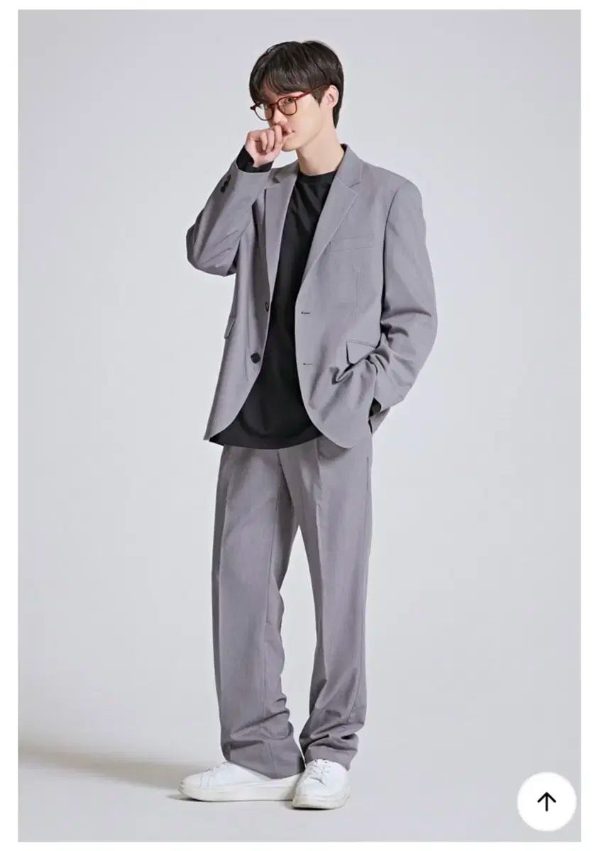 105 クレヨンしんちゃん x スパオ デイリー エッセンシャルズ セットアップ グレー