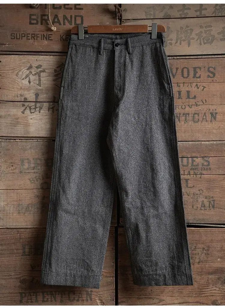 BRONSON コバルト ソルトアンドペッパー スラックス 34