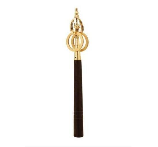 稀少 高品質◆ 上品◆真言宗一面器 真鍮杖 仏教 仏具 28cm 密教法具仏教用品 SKLAD-KIRPICHA_RU