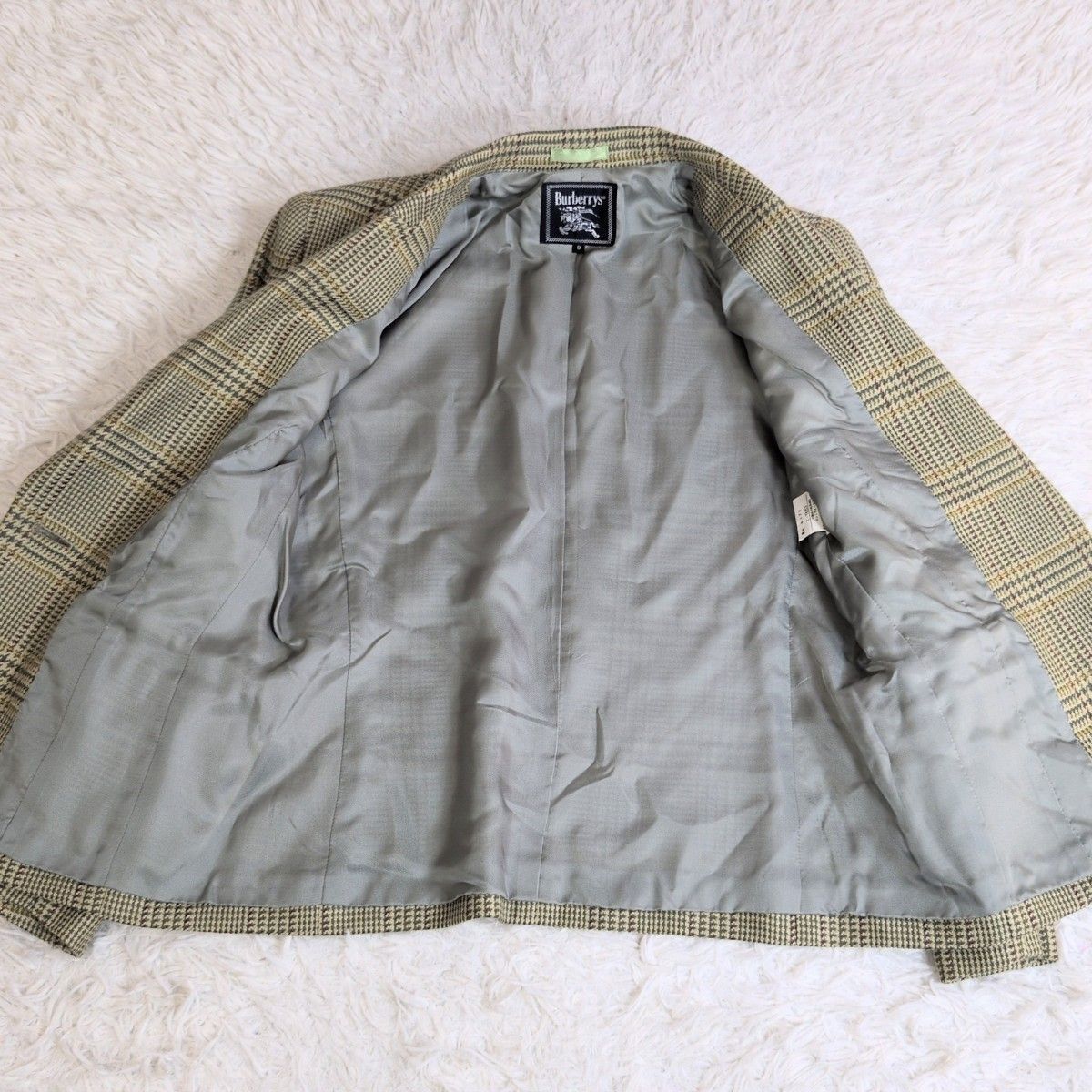 人気 ✨バーバリー BURBERRY カシミヤ混 テーラードジャケット