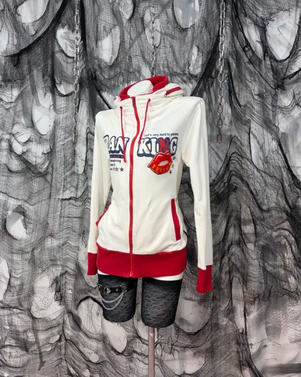 y2k Kitsch もり ピンターカル hedn フード ジップアップ