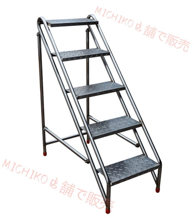 産業用折りたたみ式ステンレス鋼踏み台 家庭用階段 ステンレススチール踏台 2|3|4|5段はしご 滑り止め ポータブル 大人|子供兼用 耐荷重150kg 5階