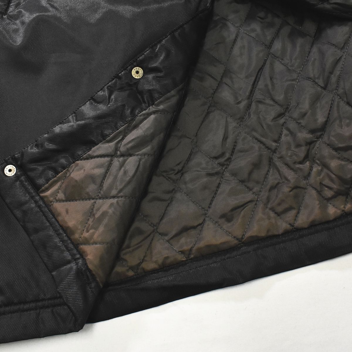 ✮L　ベンチコート　黒　90’s　レトロ　ボア　デカロゴ　スポーツ✮ ✮L ベンチコート 黒 90's レトロ ボア デカロゴ スポーツ✮ - メルカリ