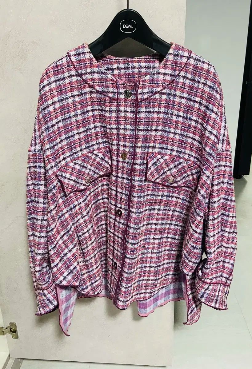 システム ツイード シャツ ジャケット